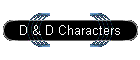D & D Characters